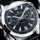 AAA copy Jaeger-LeCoultre Polaris black dial 42mm leather strap chronograph watch (3)_th.jpg